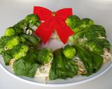 コンソメ味の素麺で～クリスマスリース～作り方9写真