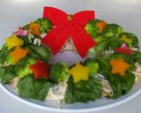 コンソメ味の素麺で～クリスマスリース～作り方10写真