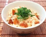 チーな鮭ご飯(チーズ、奈良漬け、鮭)作り方3写真
