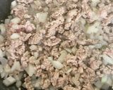 玉ねぎと、ひき肉のお好み焼き作り方3写真