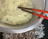 玉ねぎと、ひき肉のお好み焼き作り方7写真