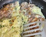 玉ねぎと、ひき肉のお好み焼き作り方10写真