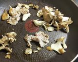 舞茸と豚肉のホワイトソースパスタ作り方2写真