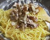 舞茸と豚肉のホワイトソースパスタ作り方6写真