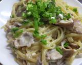 舞茸と豚肉のホワイトソースパスタ作り方7写真