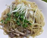 サバとしめじの和風パスタ作り方6写真