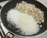 栗と鶏と！梨で★秋のリゾット。作り方3写真