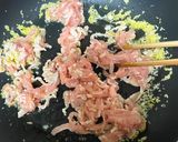 簡単♫スタミナ♫肉絲（ルースー）かけご飯作り方9写真