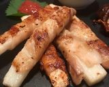 長芋の豚バラ巻き☆梅ソース添え作り方10写真