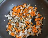 栄養満点！ひき肉とぬか漬けのチャーハン作り方5写真