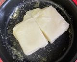 フライパンで、こんがりバター醤油もち♡作り方3写真