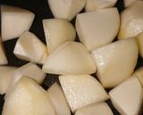 朝から作った簡単！里芋の煮物カボス添え作り方2写真