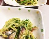 シメサバの野菜和え　ミョウガで大人味作り方2写真