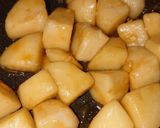 朝から作った簡単！里芋の煮物カボス添え作り方5写真
