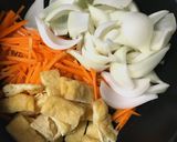 節約料理☆玉ねぎと油揚げの含め煮作り方3写真