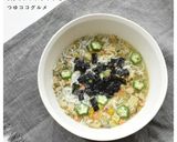 犬ご飯／オクラとしらすのつゆグルメ作り方4写真