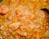 レンズ豆とチョリソーの煮込み作り方5写真