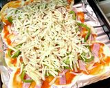 簡単☆グリルで10分♬餃子の皮のピザ作り方3写真