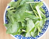 炒め8分！胸肉・ほうれん草・卵炒め♪作り方1写真