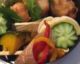長月15　蜂蜜味噌チキン　女子高生弁当作り方7写真
