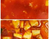 ピリ辛の豆腐じゃがいもコチュジャンチゲ作り方4写真