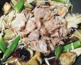 茄子とオクラとエノキと三枚肉のポン酢炒め作り方8写真
