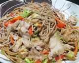 時短簡単☆日本蕎麦の焼きそばピリ辛中華風作り方15写真