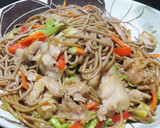 時短簡単☆日本蕎麦の焼きそばピリ辛中華風作り方15写真
