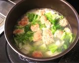 mちゃんこ鍋風鶏団子スープ作り方5写真