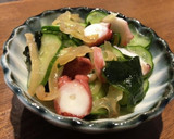 白きくらげとタコときゅうりの酢の物作り方6写真