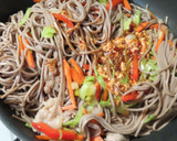 時短簡単☆日本蕎麦の焼きそばピリ辛中華風作り方13写真