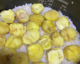生栗と塩だけで炊くゴロゴロ栗ご飯作り方5写真