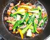 ベーコンとチンゲン菜にパプリカの中華炒め作り方5写真