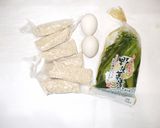 野沢菜もち麦のお好み焼き♪簡単腸活善玉菌作り方1写真