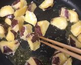 塩ペッパーチーズ味のさつまいもの揚げ焼き作り方7写真