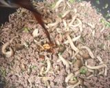 挽肉とニラとしめじの香味醤油炒め作り方6写真