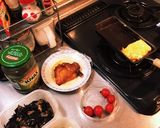 冷凍照り焼チキンと常備菜のお弁当作り方3写真