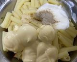 俺流！チキンとリンゴのマカロニサラダ作り方8写真
