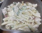 俺流！チキンとリンゴのマカロニサラダ作り方10写真