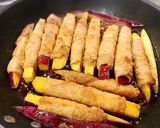 サツマイモの豚肉巻き♪作り方8写真