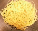 南瓜とゴボウささみの豆乳クリームパスタ作り方3写真