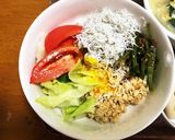 オートミールのちりめんじゃこ丼作り方4写真