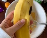 ハナちゃんのバナナとブルーベリーのケーキ作り方4写真