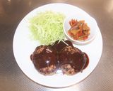 豆味噌デミグラスソースのハンバーグ作り方8写真