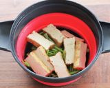 レンジで簡単♪空心菜と厚揚げの明太煮作り方2写真