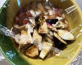 豚こまピリ辛梅ポン炒め味和風麻婆豆腐茄子作り方13写真