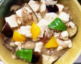豚こまピリ辛梅ポン炒め味和風麻婆豆腐茄子作り方19写真
