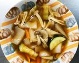 根菜酢醤油炒め味温野菜サラダ作り方14写真