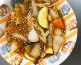 根菜酢醤油炒め味温野菜サラダ作り方15写真
