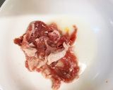 天津飯の餡炒め味豚こま大根青椒肉絲風作り方1写真